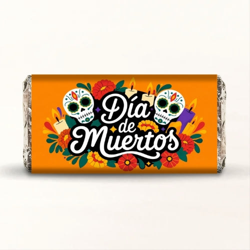 BARRAS DE CHOCOLATE PERSONALIZADAS DISEÑO #2278-2 DIA DE MUERTOS