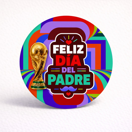 OBLEAS RELLENAS PERSONALIZADAS DISEÑO #8523-1 MUNDIAL FÚTBOL DIA DEL PADRE