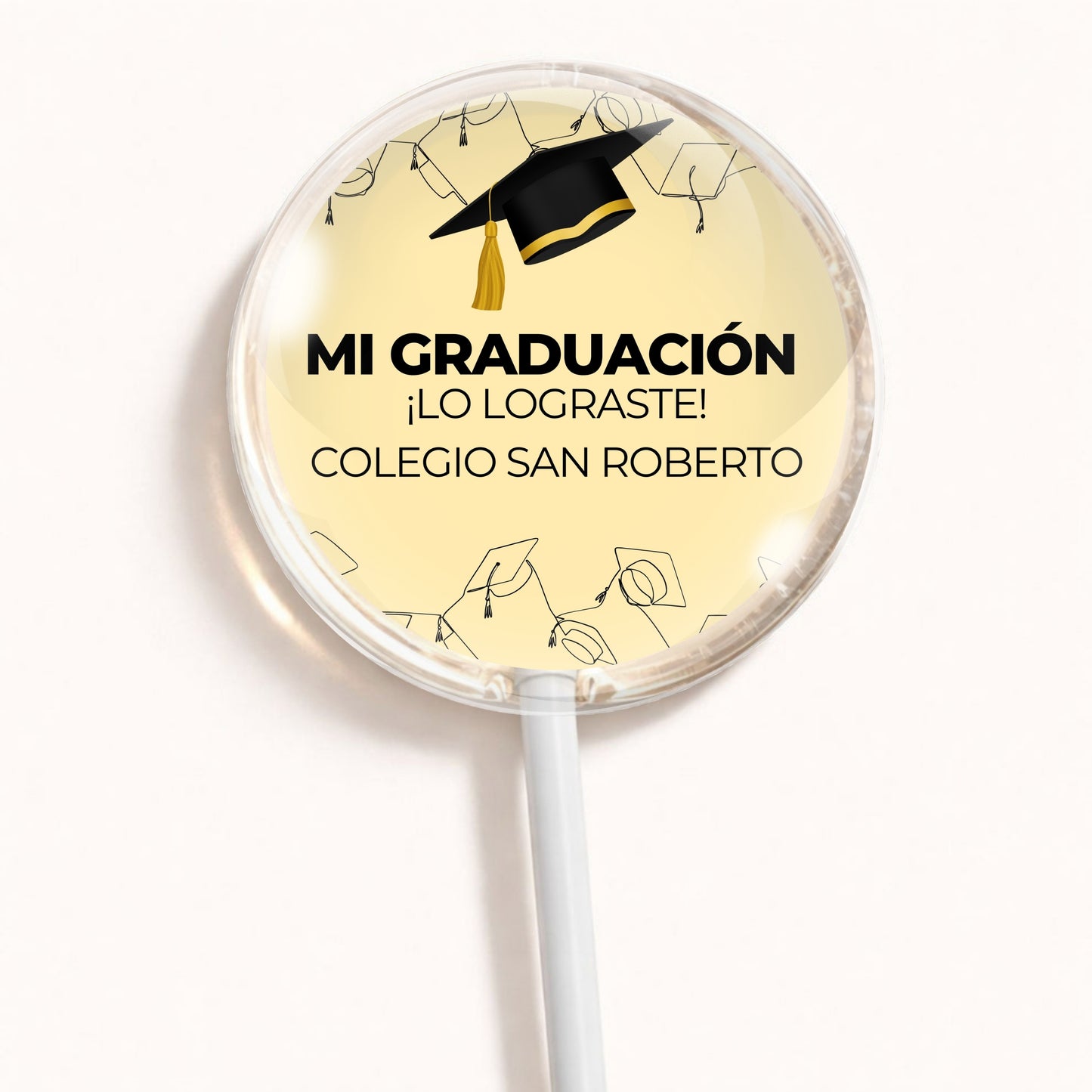 PALETAS DE CARAMELO PERSONALIZADAS DISEÑO #5672-14 GRADUACIÓN