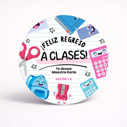 OBLEAS RELLENAS PERSONALIZADAS DISEÑO #4362-5 REGRESO A CLASES