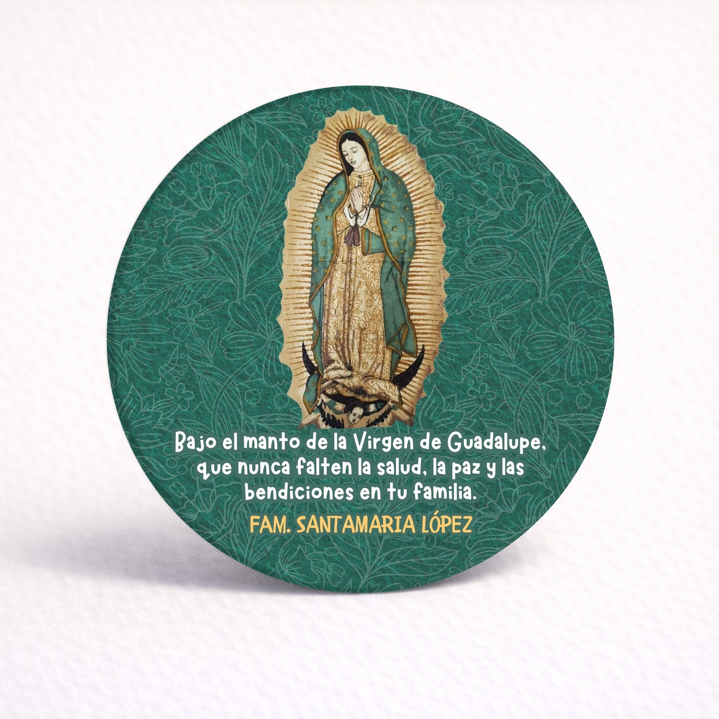 OBLEAS RELLENAS PERSONALIZADAS DISEÑO RELIGIOSO #8290-4 VIRGEN DE GUADALUPE