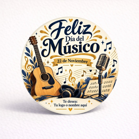 OBLEAS RELLENAS PERSONALIZADAS DISEÑO #4892-3 DIA DEL MÚSICO