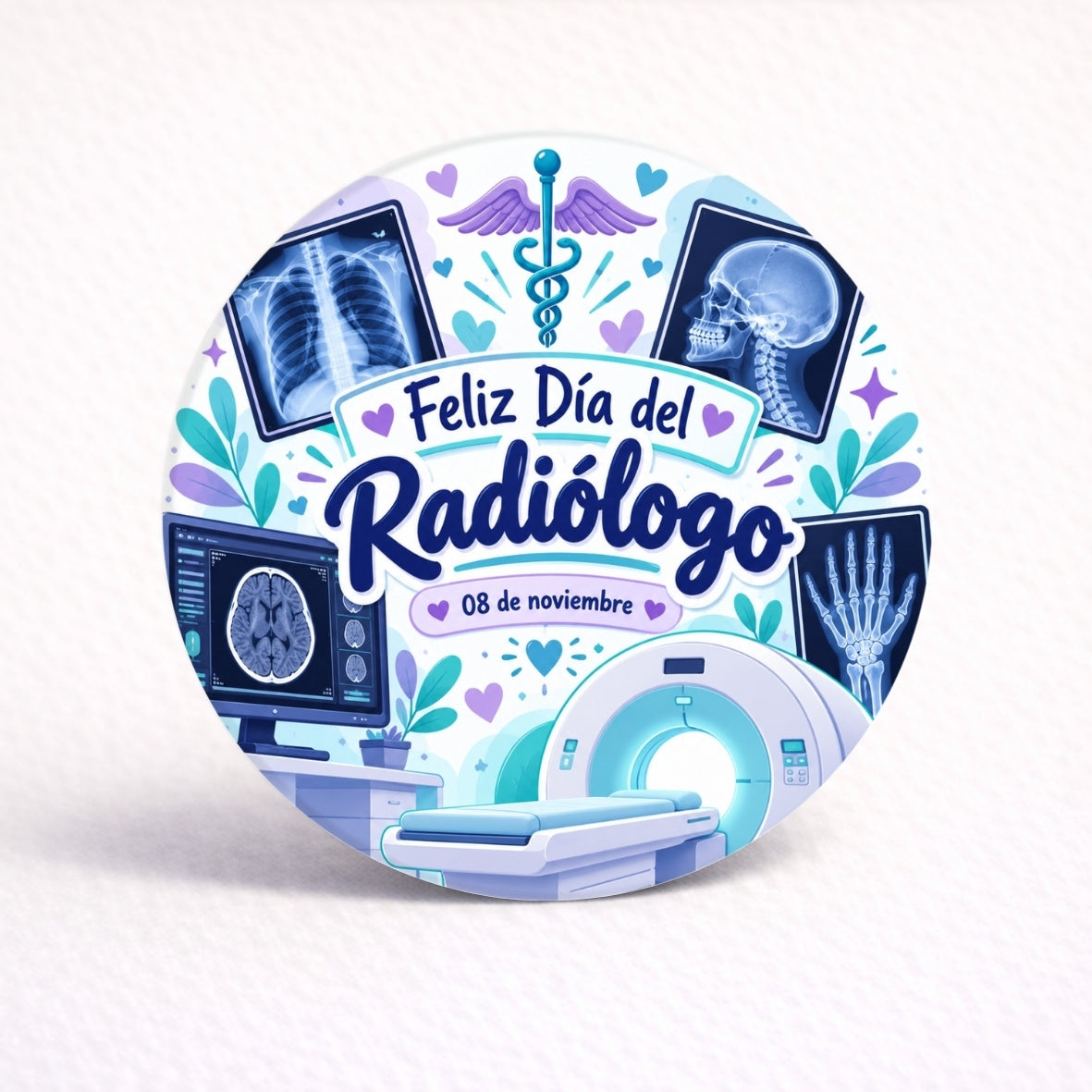 OBLEAS RELLENAS PERSONALIZADAS DISEÑO #7957-5 DIA DEL RADIÓLOGO
