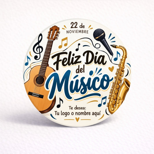 OBLEAS RELLENAS PERSONALIZADAS DISEÑO #4892-7 DIA DEL MÚSICO