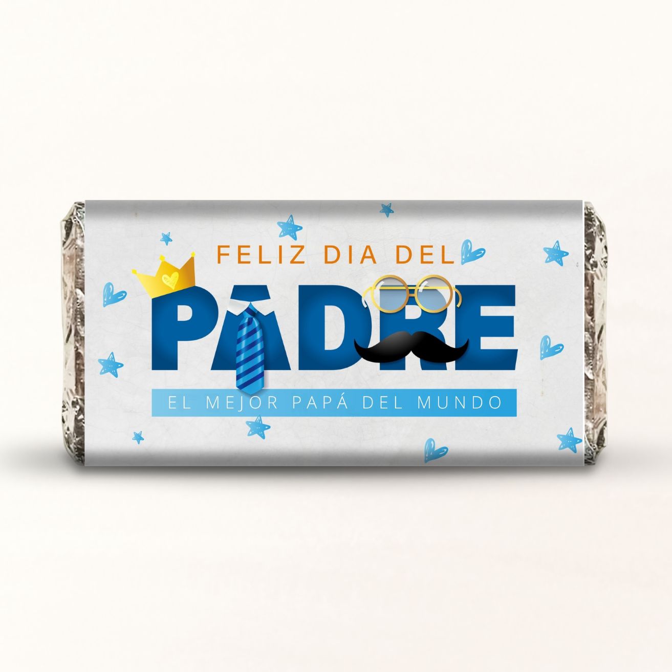 BARRAS DE CHOCOLATE PERSONALIZADAS DISEÑO #17019 DIA DEL PADRE