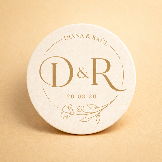 OBLEAS RELLENAS PERSONALIZADAS DISEÑO #4929-6 BODAS INICIALES
