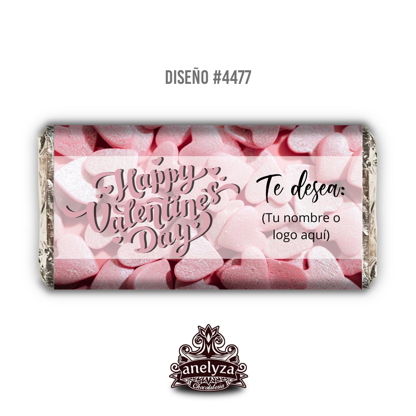 DISEÑO #4477 SAN VALENTIN DIA DEL AMOR Y LA AMISTAD CORAZONES ROSAS